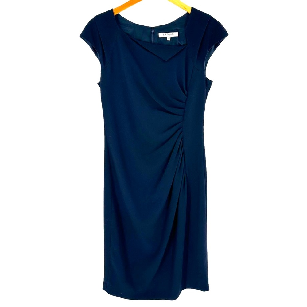 LK Bennett Navy Blue Pencil Dress Size 14